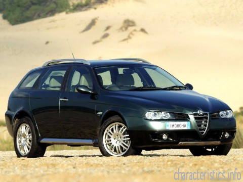 ALFA ROMEO Покоління
 156 Sport Wagon II 2.5 i V6 24V (192 Hp) Технічні характеристики
